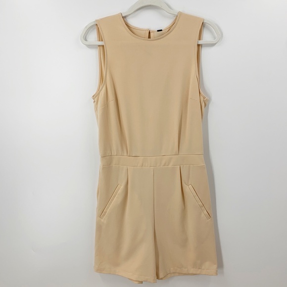 ASOS Y.A.S Tailored Peach Playsuit Romper Sz S - Picture 3 of 16